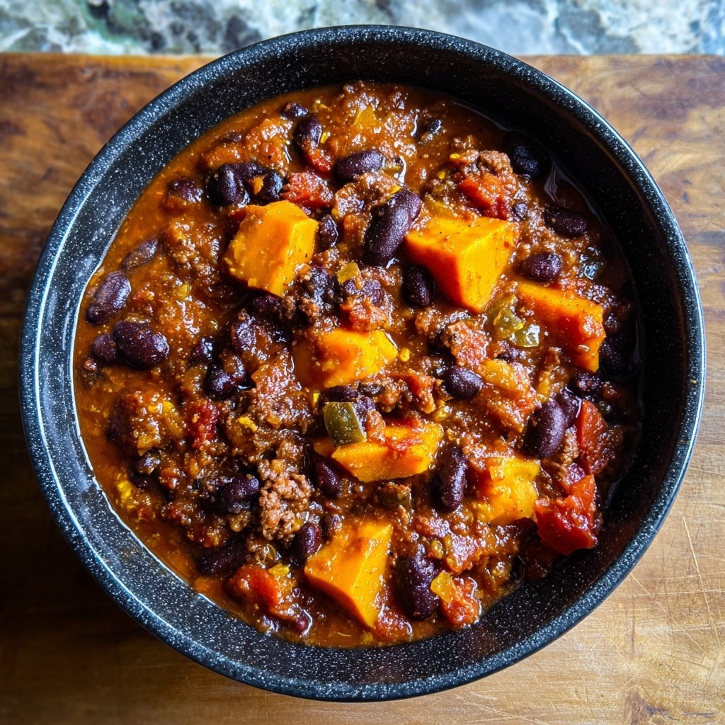 Chili sin Carne mit Süßkartoffel