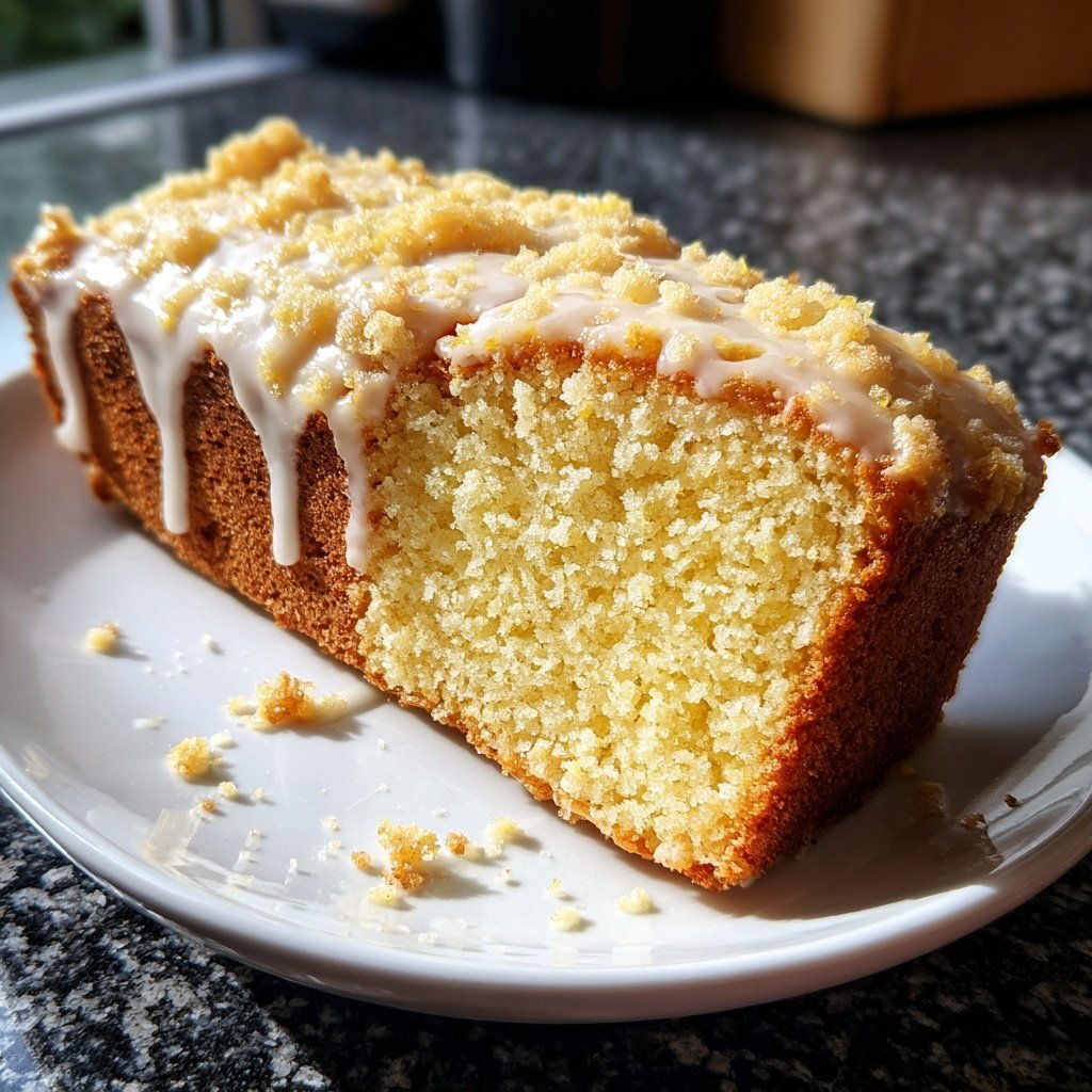 Saftiger Zitronenkuchen mit Glasur