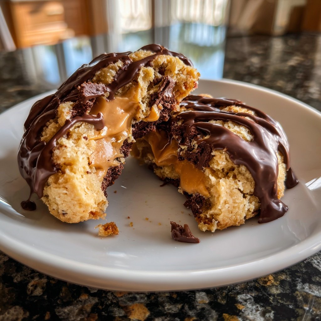 Cookies mit Erdnussbutter und Kakao
