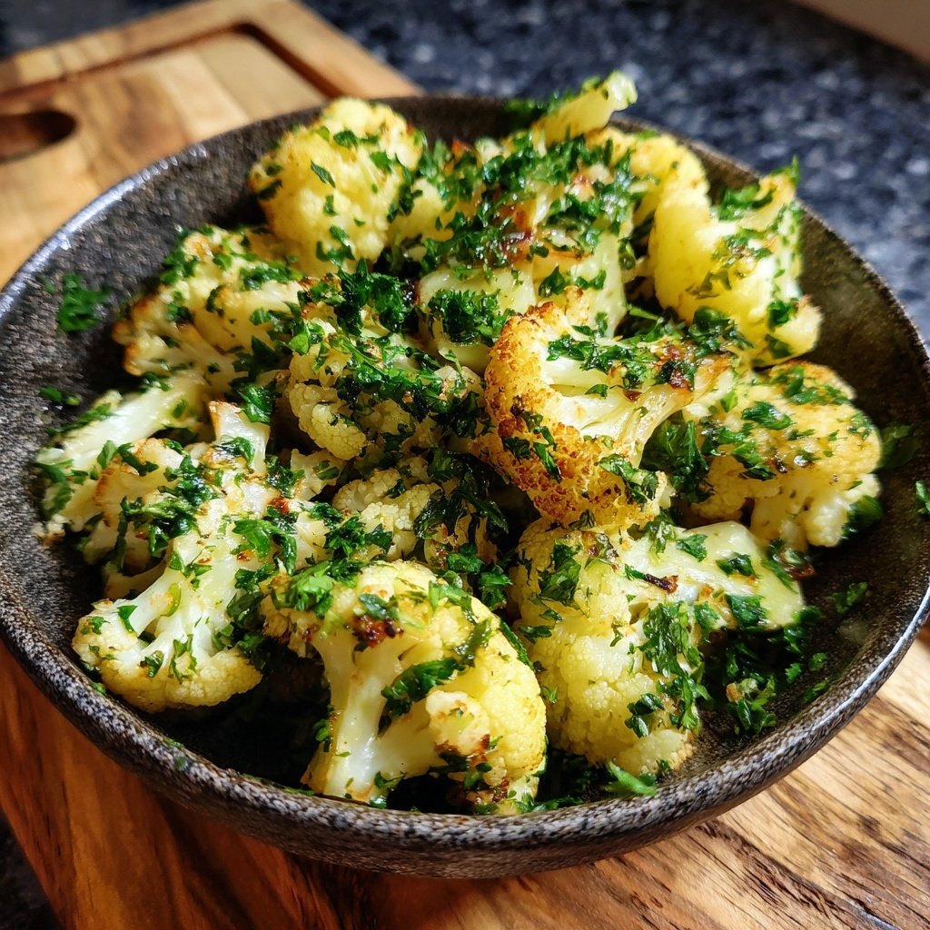 Blumenkohl mit Petersilie
