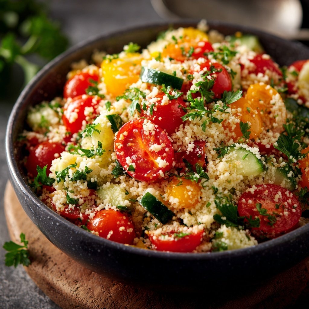 Mediterraner Couscous Salat Zum Grillen