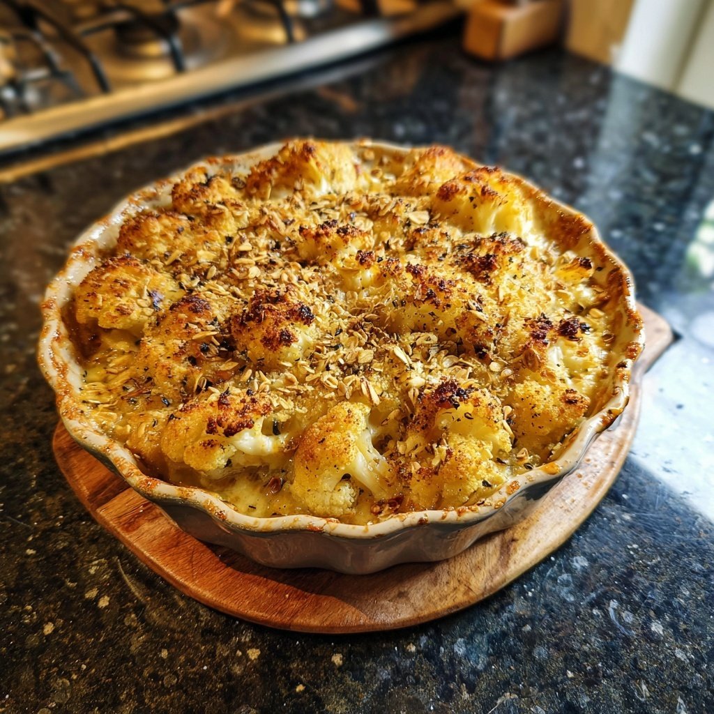 Blumenkohl Auflauf Mit Haferflocken