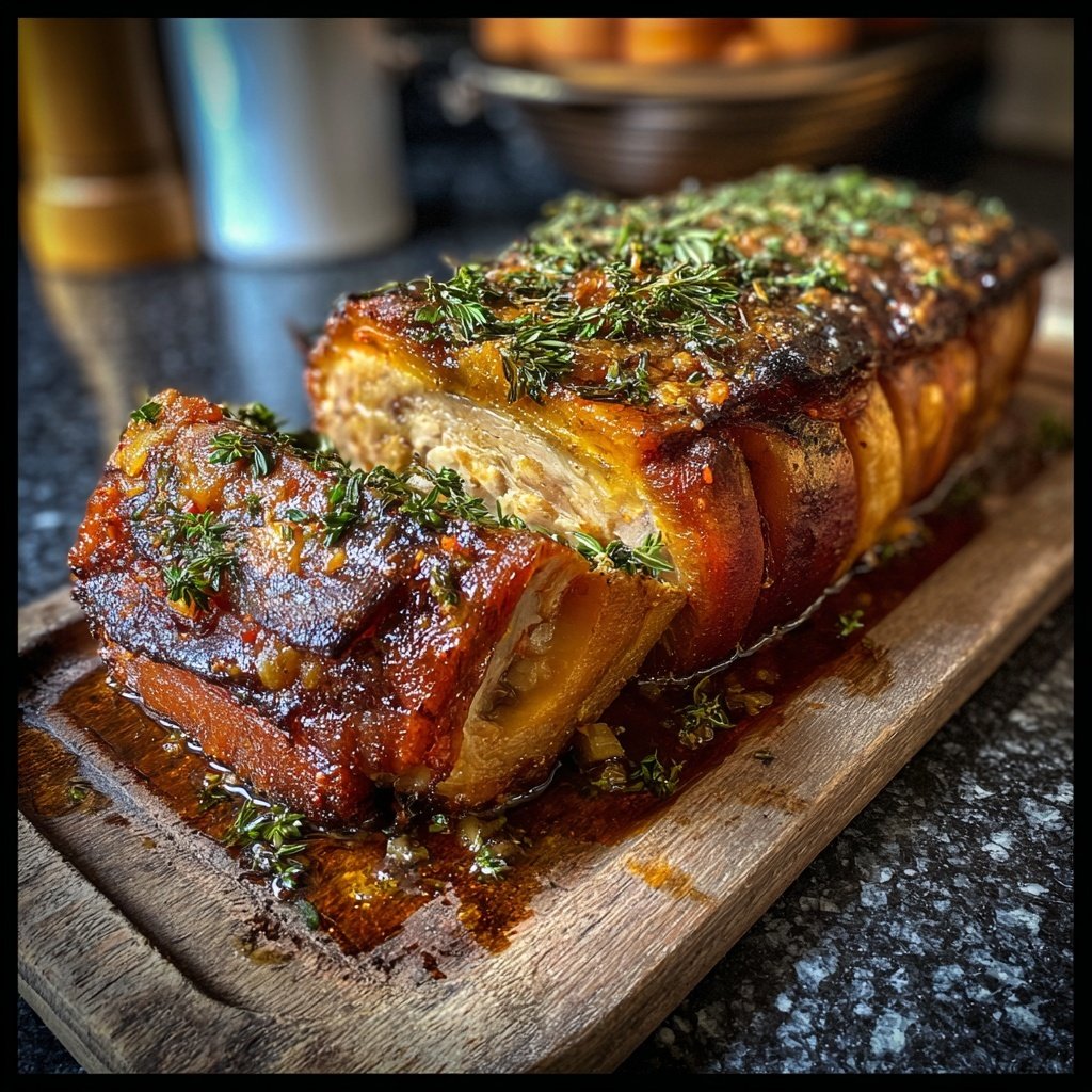 Kürbis-Ofenbraten mit Kräutern