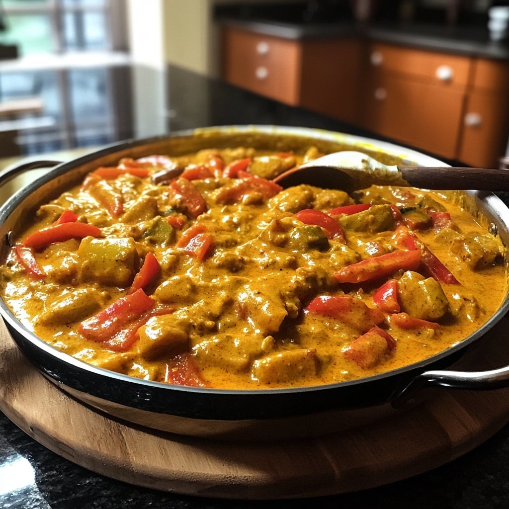 Vegetarisches Curry mit Chinakohl