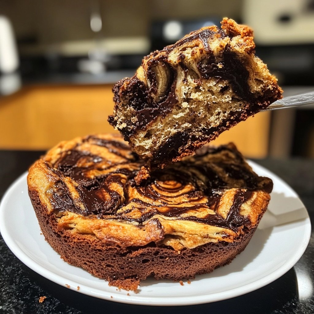 Bananenbrot mit Schoko Swirl