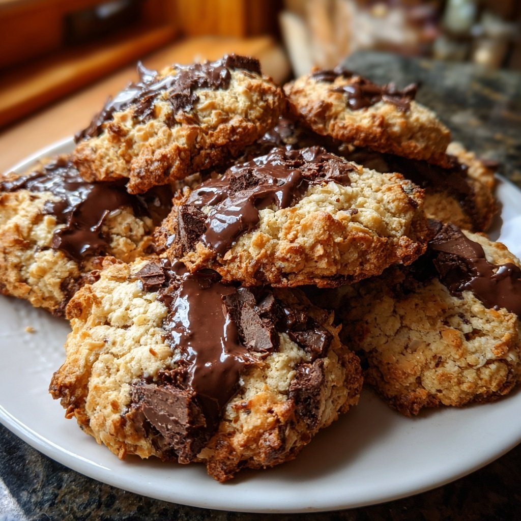 Cookies mit Kokos und Schokolade