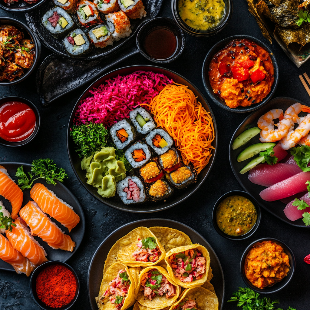 Moderne internationale Küche-Inspiration